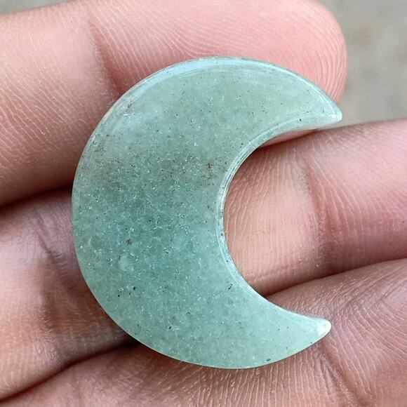 Gorgeous Aventurine Moon Cabochon - Picture 2 of 2